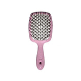 Superbrush Hair Detangler & Dryer Brush - Pink & White - TryAladdin