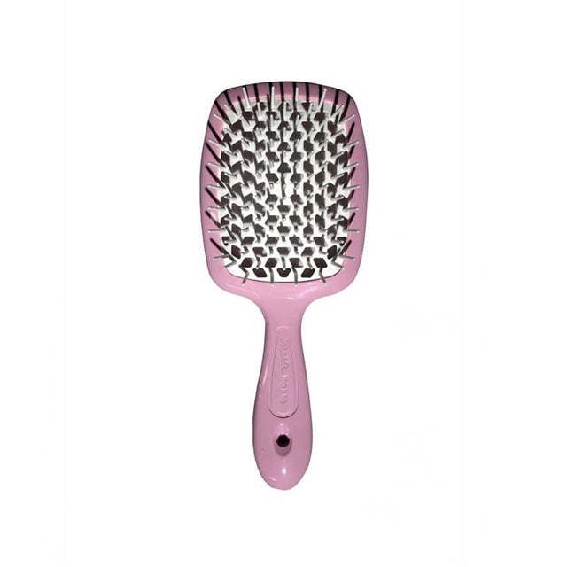 Superbrush Hair Detangler & Dryer Brush - Pink & White - TryAladdin