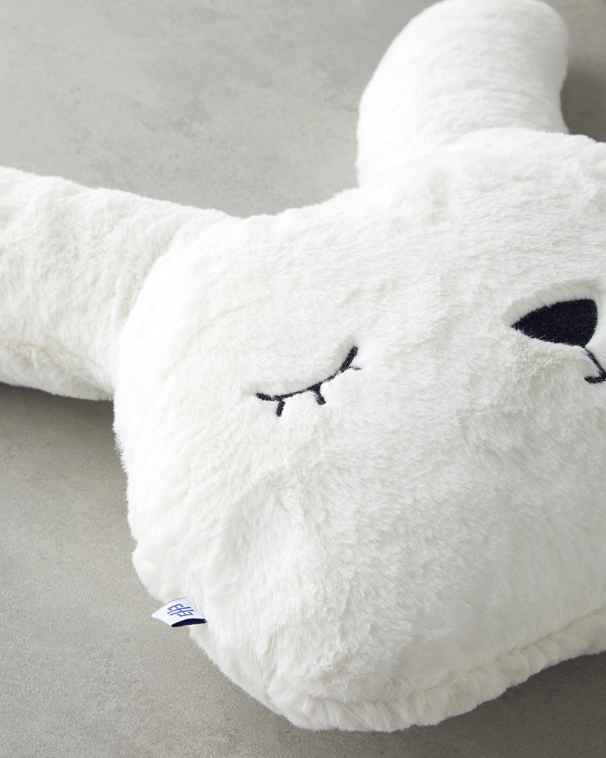 Professional Baby Plush Decorative Pillow White Rabbit Design
