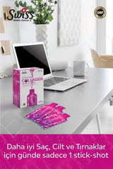 Swiss Bork Natural Hydrolyzed Collagen Stick Shot - Beauty Complex 30x20ml - TryAladdin