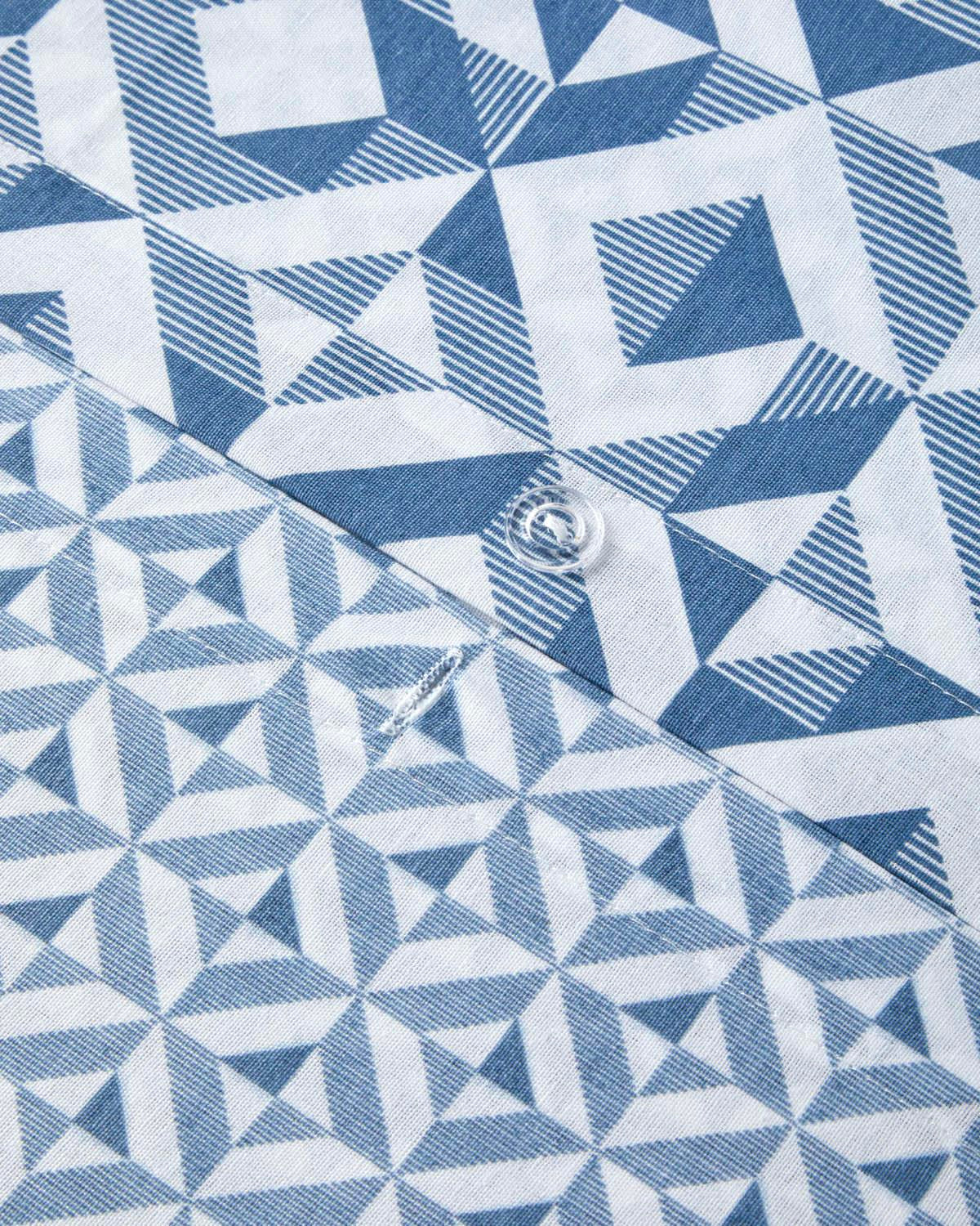 Professional Easy Iron Double Duvet Cover Set   Blue