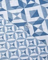 Professional Easy Iron Double Duvet Cover Set   Blue