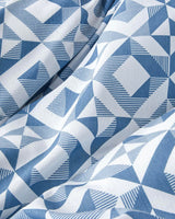 Professional Easy Iron Double Duvet Cover Set   Blue