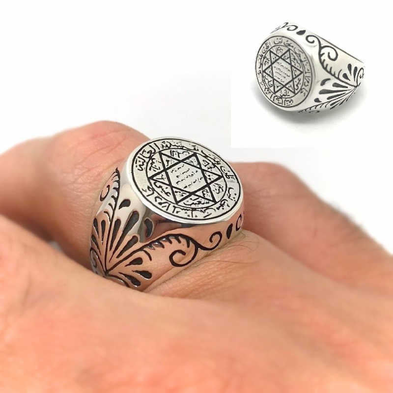 Premium Silber-Siegel des Salomo Herrenring