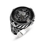 Ottoman Tughra Silver Men's Ring