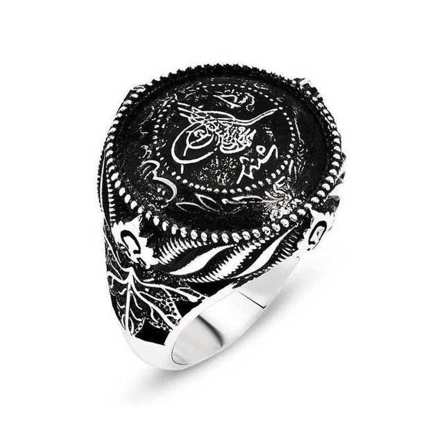 Ottoman Tughra Silver Men's Ring