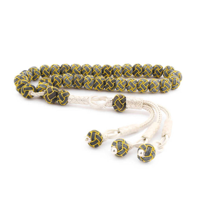 Tesbih Prayer Beads - Sterling Silver Handcrafted Kazaziye Woven
