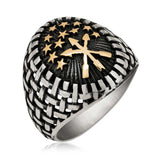 Premium Silver Circassian Men's Statement Ring