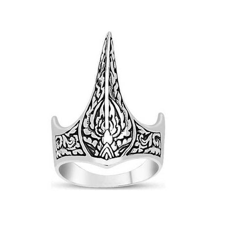 Ornate Sterling Silver Archer Ring