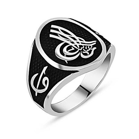 Premium Authentic Ottoman Tughra Silver Ring