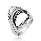 Premium Sterling Silver Shark Ring