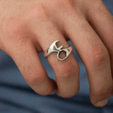Sterling Silver Mechanic Wrench Men's Ring