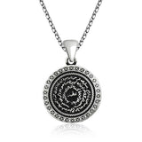 Sterling Silver Kitmir Prayer Medallion Necklace
