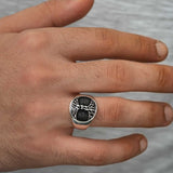Sterling Silver Tree of Life Men's Ring