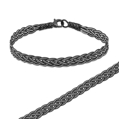 Sterling Silver Kazaziye Braided Unisex Bracelet