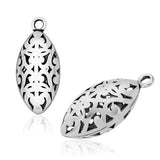 Sterling Silver Ornate Filigree Oval Rosary Imam Bead