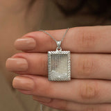 Sterling Silver Esma’ul Husna Calligraphy Shaker Necklace