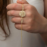 Bracelet - Gold-Plated Sterling Silver Sparkling Baguette CZ