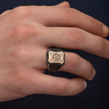 Mens Sterling Silver Islamic Calligraphy Ring