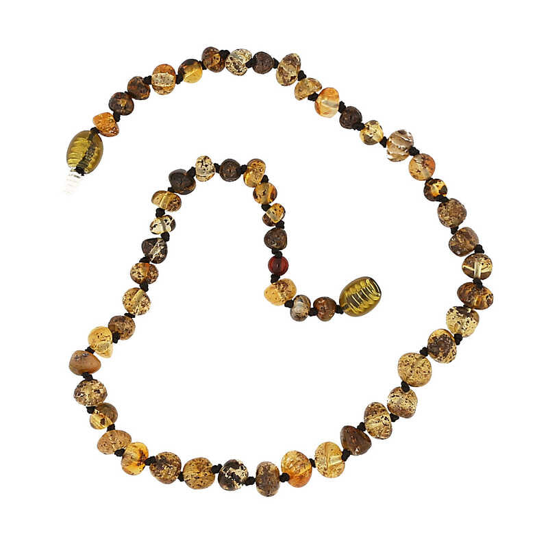 Amber Beaded Necklace - Natural Organic Style