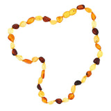 Necklace - Natural Baltic Amber Irregular Beaded Teething Comfort
