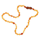 Natuurlijke Barnsteen Baby Tandjesketting - Gepolijste Mix van Kralen Design