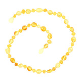 Baby Teething Necklace - Natural Baltic Amber Polished Beads