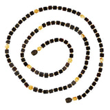 Amber Beaded Necklace - Natural Square Cut Gemstone Statement Design