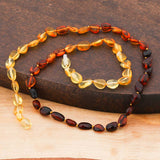 Amber Necklace - Organic Baltic Amber Gradient Nugget Beads