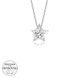 Necklace - Zirconia from Swarovski Star Pendant, Sterling Silver