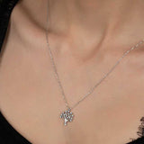Sterling Silver Tree of Life Necklace - Sparkling Swarovski Zirconia