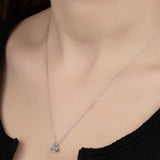 Dainty Solitaire Necklace - Zirconia from Swarovski Pendant