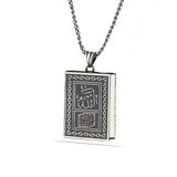Necklace - Sterling Silver Islamic Book Locket Pendant