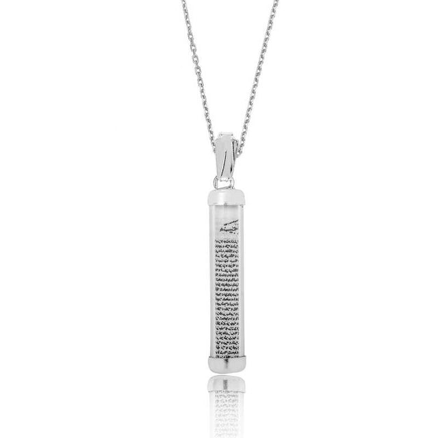 Sterling Silver - Cylinder Cevsen Prayer Necklace