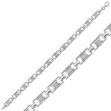 Bracelet - Sterling Silver Baguette Cut Tennis Style