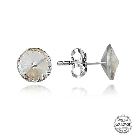 Sterling Silver Swarovski Crystal Stud Earrings - Classic Sparkle