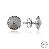 Stud Earrings - Sterling Silver Swarovski Crystal Timeless Faceted