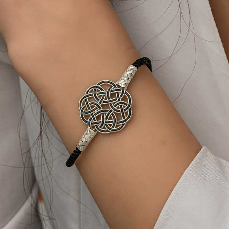 Sterling Silver Kazaziye Weave Celtic Knot Bracelet