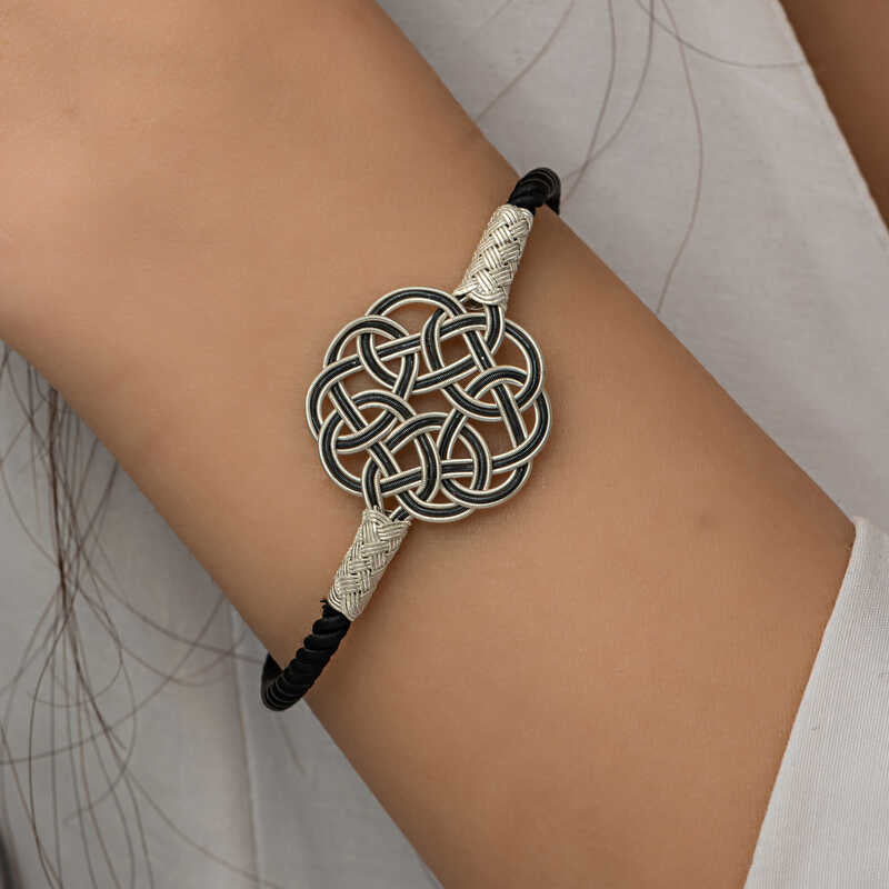 Sterling Silver Kazaziye Weave Celtic Knot Bracelet