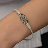Bracelet - Sterling Silver Kazaziye Braided Infinity Knot