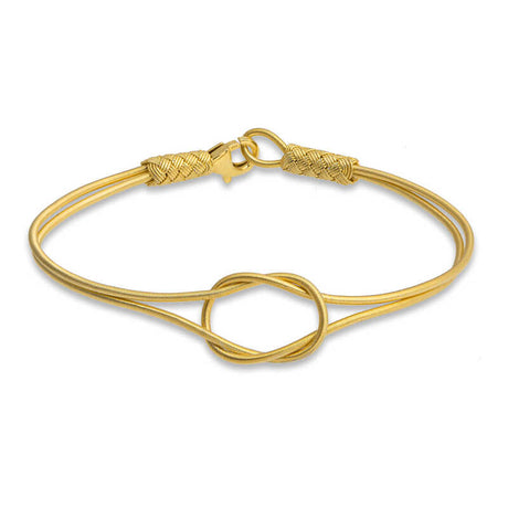 Bracelet - Gold-Tone Kazaziye Braided Wish Knot Design