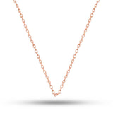 Chain Necklace - Rose Gold Plated Dainty Link Style