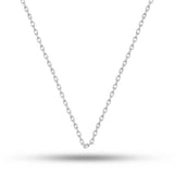 Silver Necklace Chain - Classic Cable Link Design