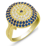 Ring - Gold-Tone Cubic Zirconia Evil Eye Statement Ring