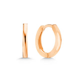 Hoop Earrings - Rose Gold Minimalist Polished Style