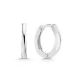 Hoop Earrings - Sterling Silver Classic Minimalist Huggie Style