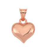 Pendant - Rose Gold Plated Puffy Heart Charm