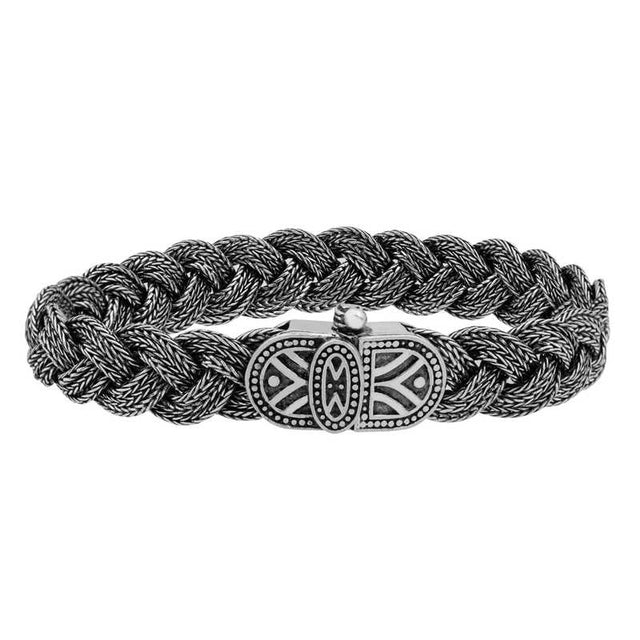 Sterling Silver Bracelet - Handcrafted Braided Design