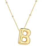 Gold-Tone Initial B Balloon Letter Pendant Necklace