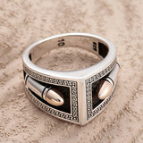 Premium Sterling Silver Bullet Men Ring